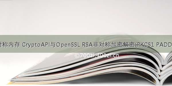 linux非对称内存 CryptoAPI与OpenSSL RSA非对称加密解密(PKCS1 PADDING)交互