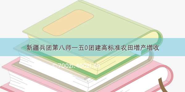 新疆兵团第八师一五0团建高标准农田增产增收