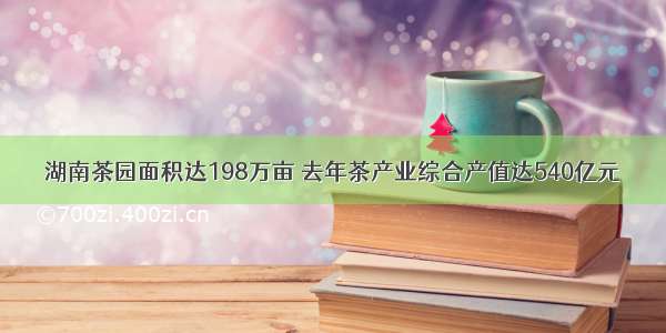 湖南茶园面积达198万亩 去年茶产业综合产值达540亿元