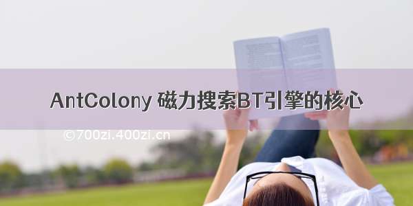 AntColony 磁力搜索BT引擎的核心