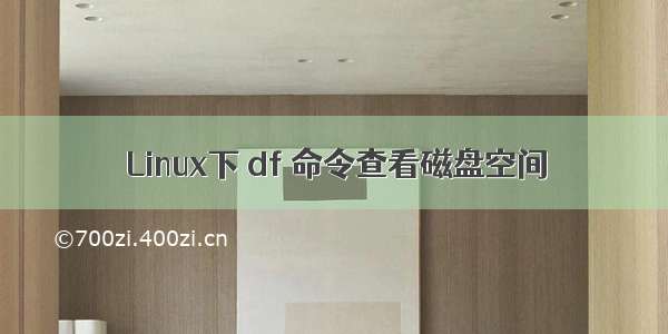 Linux下 df 命令查看磁盘空间