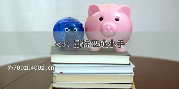 css  鼠标变成小手