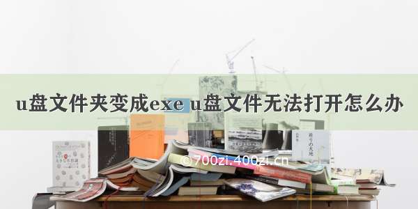 u盘文件夹变成exe u盘文件无法打开怎么办