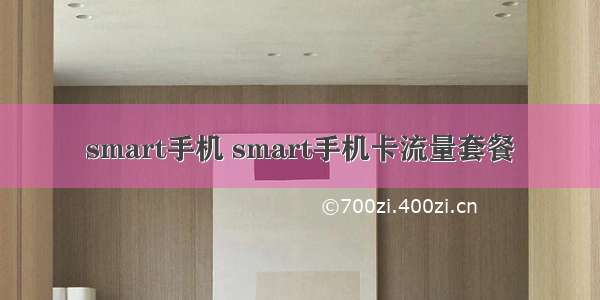 smart手机 smart手机卡流量套餐