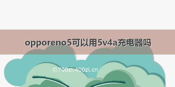 opporeno5可以用5v4a充电器吗