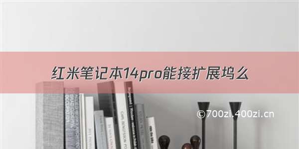 红米笔记本14pro能接扩展坞么