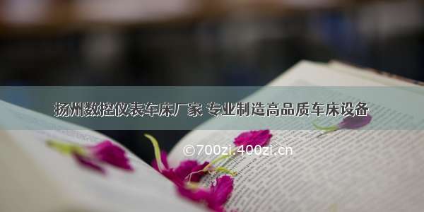 扬州数控仪表车床厂家 专业制造高品质车床设备