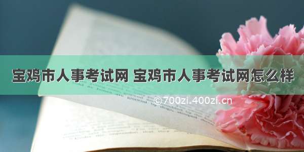 宝鸡市人事考试网 宝鸡市人事考试网怎么样