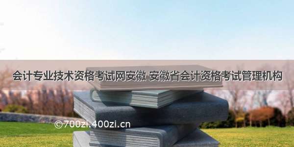 会计专业技术资格考试网安徽 安徽省会计资格考试管理机构