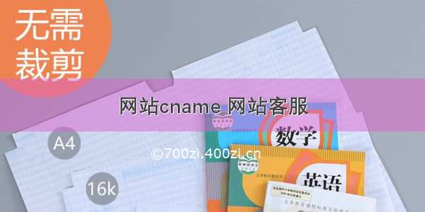 网站cname 网站客服