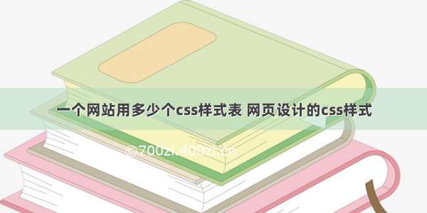 一个网站用多少个css样式表 网页设计的css样式