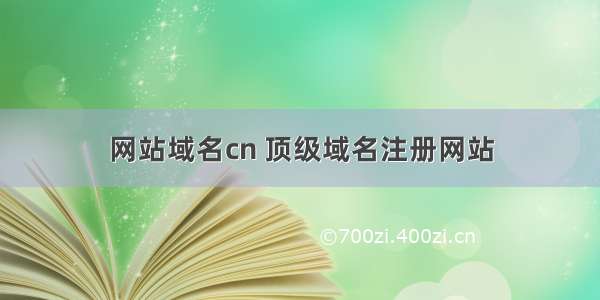 网站域名cn 顶级域名注册网站