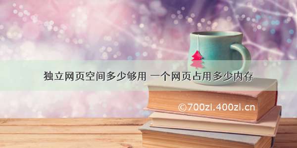 独立网页空间多少够用 一个网页占用多少内存