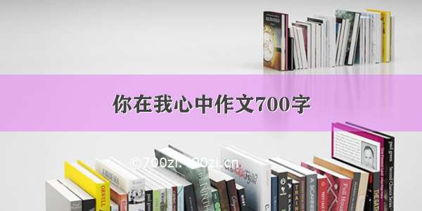 你在我心中作文700字