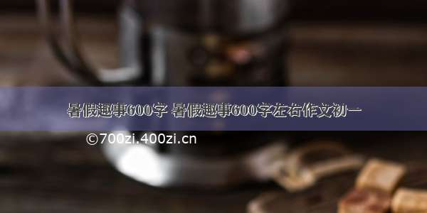 暑假趣事600字 暑假趣事600字左右作文初一