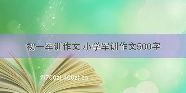 初一军训作文 小学军训作文500字