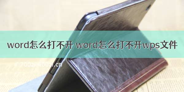 word怎么打不开 word怎么打不开wps文件