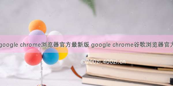 google chrome浏览器官方最新版 google chrome谷歌浏览器官方