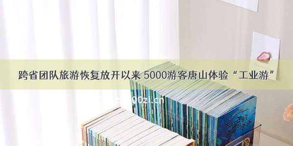 跨省团队旅游恢复放开以来 5000游客唐山体验“工业游”