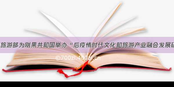 文化和旅游部为刚果共和国举办“后疫情时代文化和旅游产业融合发展研修班”