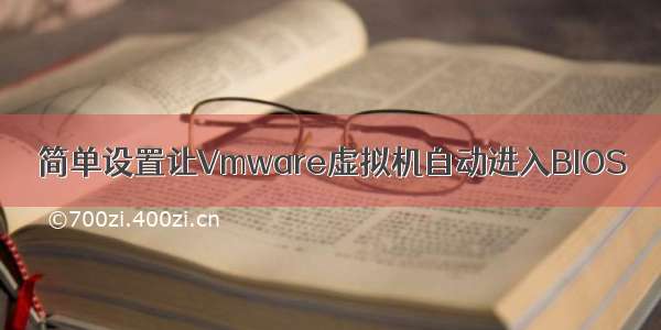 简单设置让Vmware虚拟机自动进入BIOS