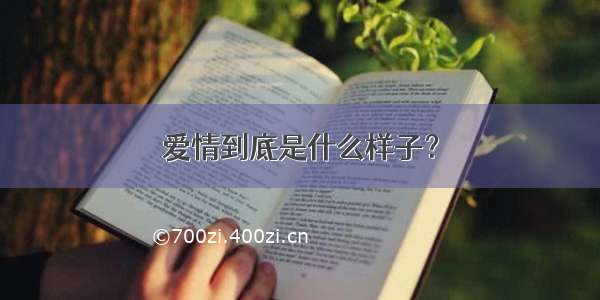 爱情到底是什么样子？