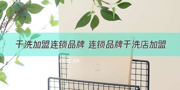 干洗加盟连锁品牌 连锁品牌干洗店加盟