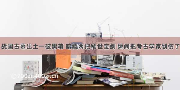 战国古墓出土一破黑箱 暗藏两把稀世宝剑 瞬间把考古学家划伤了