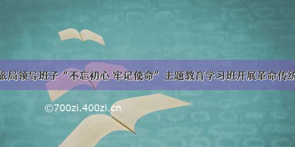 市文旅局领导班子“不忘初心 牢记使命”主题教育学习班开展革命传统教育