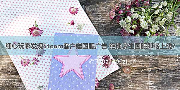 细心玩家发现Steam客户端国服广告 绝地求生国服即将上线？