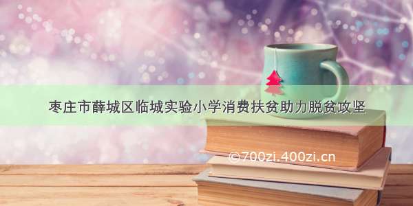 枣庄市薛城区临城实验小学消费扶贫助力脱贫攻坚