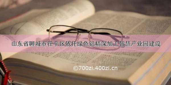 山东省聊城市茌平区依托绿色铝精深加工智慧产业园建设