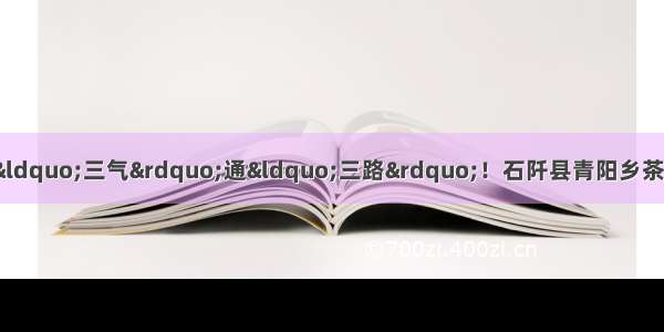 「贵州脱贫攻坚群英谱」“三气”通“三路”！石阡县青阳乡茶园村第一书记许青的驻村故