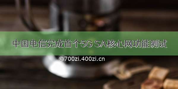 中国电信完成首个5G SA核心网功能测试
