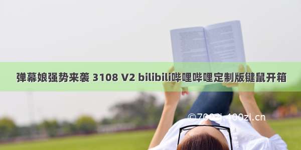 弹幕娘强势来袭 3108 V2 bilibili哔哩哔哩定制版键鼠开箱