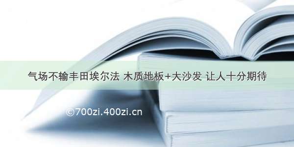 气场不输丰田埃尔法 木质地板+大沙发 让人十分期待