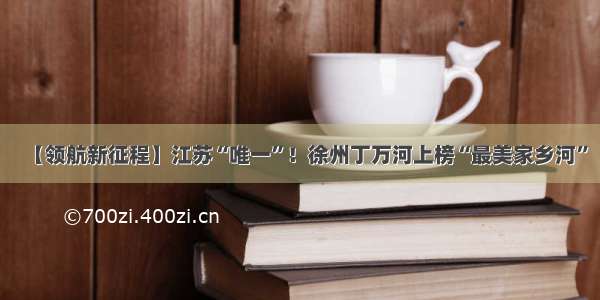 【领航新征程】江苏“唯一”！徐州丁万河上榜“最美家乡河”