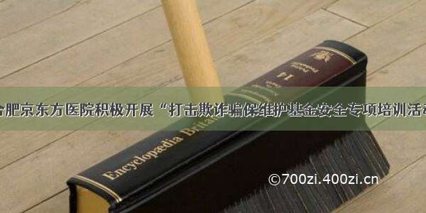 合肥京东方医院积极开展“打击欺诈骗保维护基金安全专项培训活动