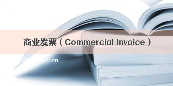 商业发票（Commercial Invoice）