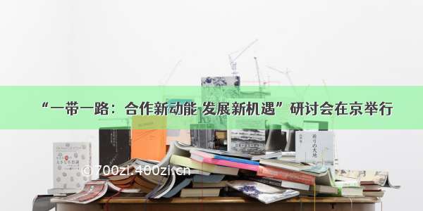 “一带一路：合作新动能 发展新机遇”研讨会在京举行