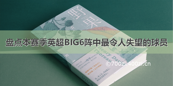 盘点本赛季英超BIG6阵中最令人失望的球员