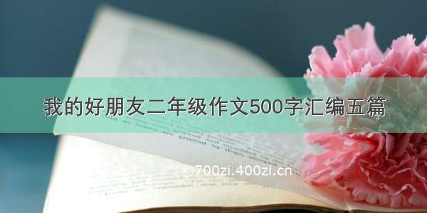 我的好朋友二年级作文500字汇编五篇