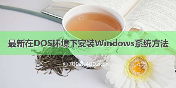 最新在DOS环境下安装Windows系统方法