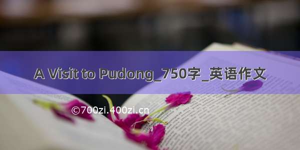 A Visit to Pudong_750字_英语作文