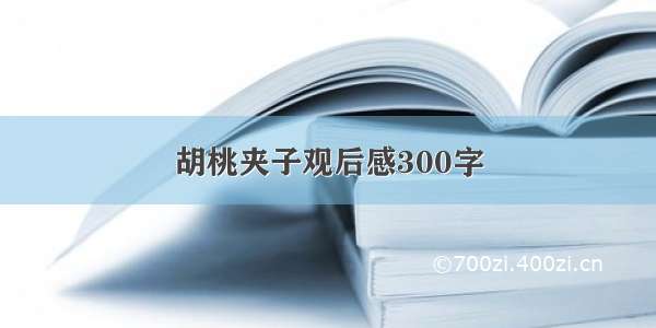 胡桃夹子观后感300字