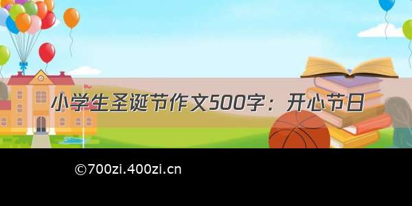 小学生圣诞节作文500字：开心节日