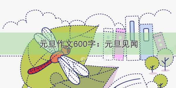 元旦作文600字：元旦见闻