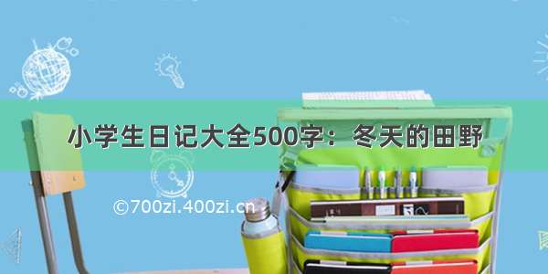 小学生日记大全500字：冬天的田野