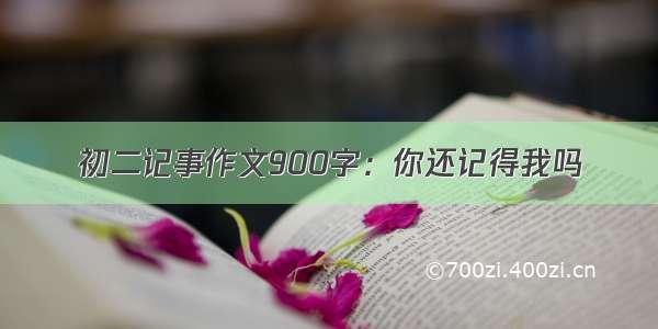 初二记事作文900字：你还记得我吗