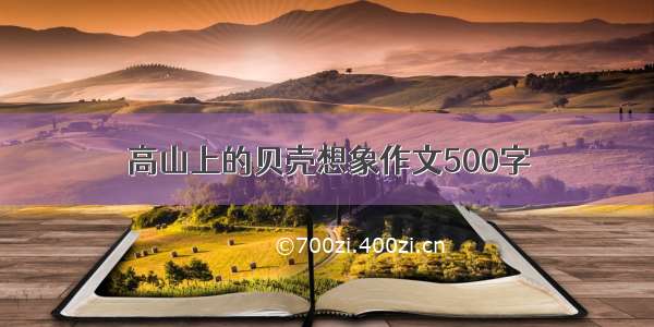 高山上的贝壳想象作文500字